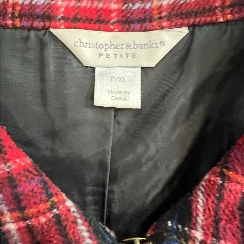 Christopher & Banks Flannel Jacket Size P/XL Women